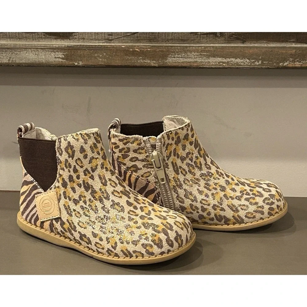 Livie & Luca Wink Ankle Boots Toddler Size 7 Wildcat‎ Shimmer Side Zip